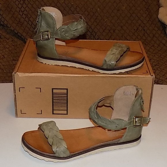 Miz Mooz Taft  sage braided leather EU41 US 9.5-10 - Picture 6 of 16